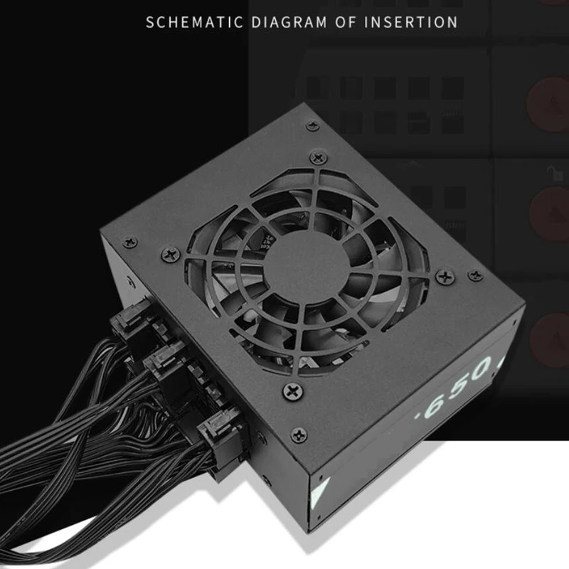 Xinhang SFX 550W 400W 전원공급장치 XH650 SFX400W PSU 신