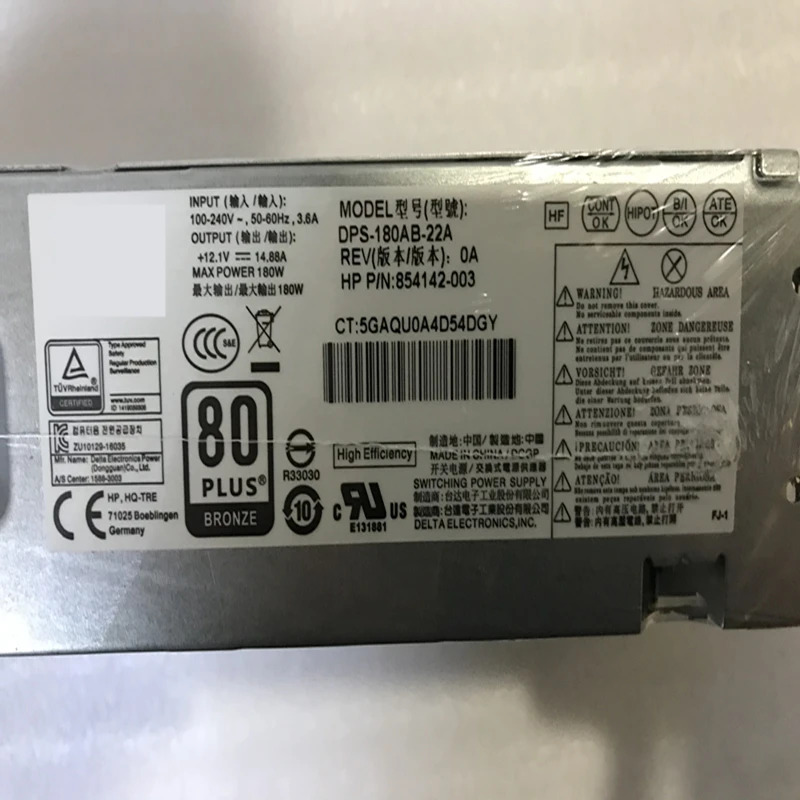 hp호환 280G2 6핀 180W 전원공급장치 DPS-180AB-22A PA-1181-7 PS-1181-7 PCH018 PCF011새 PSU 900702 -001 854142 -
