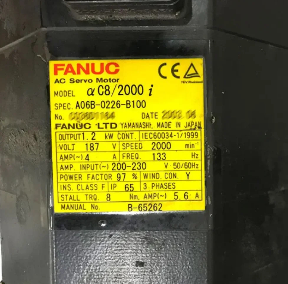 A06B-0226-B100 Fanuc 서보모터 리퍼 완료 A06B 0226 B100
