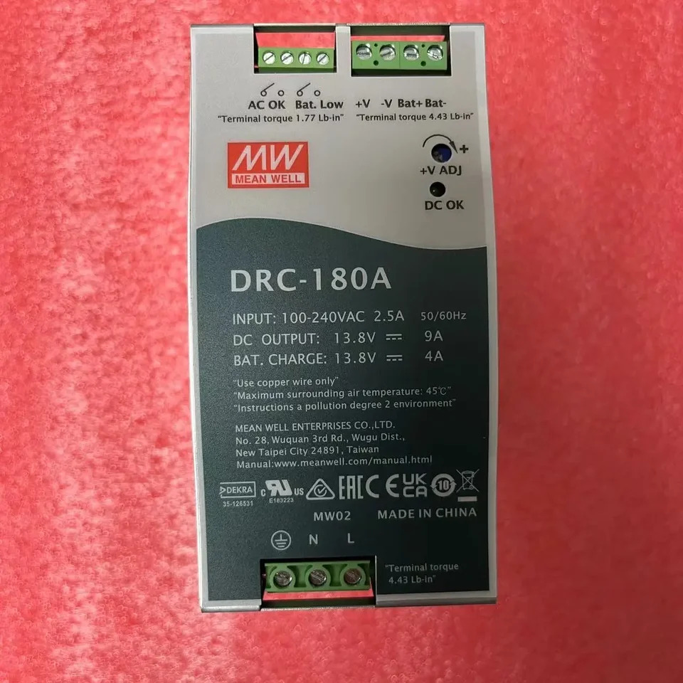 Mingwei 스위칭 전원공급장치 보안 DIN UPS 기능 이출력 DRC-180A 180B 180W