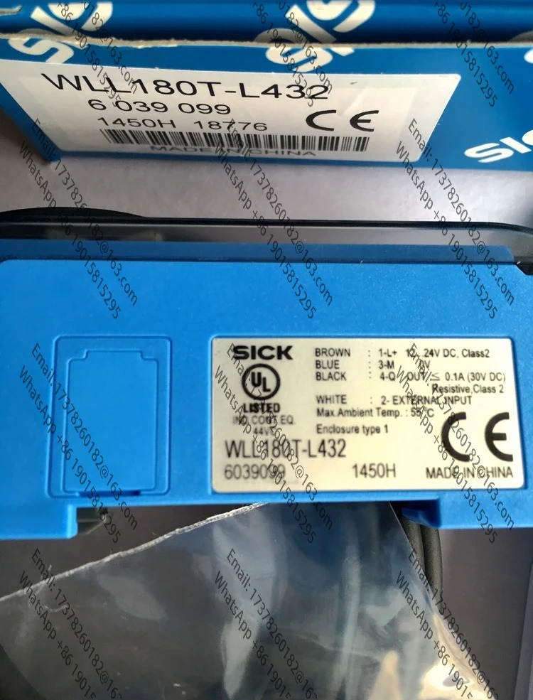 WLL180T-L432 WLL180TM432 WLL180TE232 오리지널 SICK 광섬유 증폭기