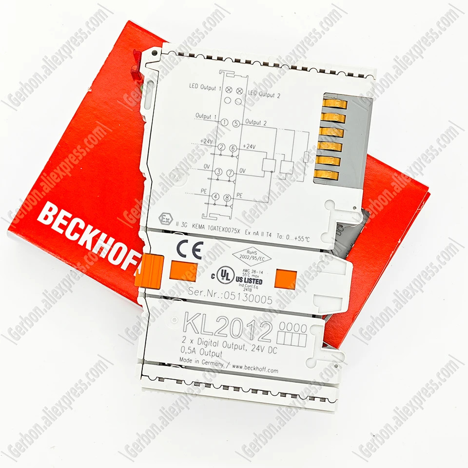 Beckhoff KL2012 터미널 2 채널 디지털 출력 24 V DC 0.5 A 신