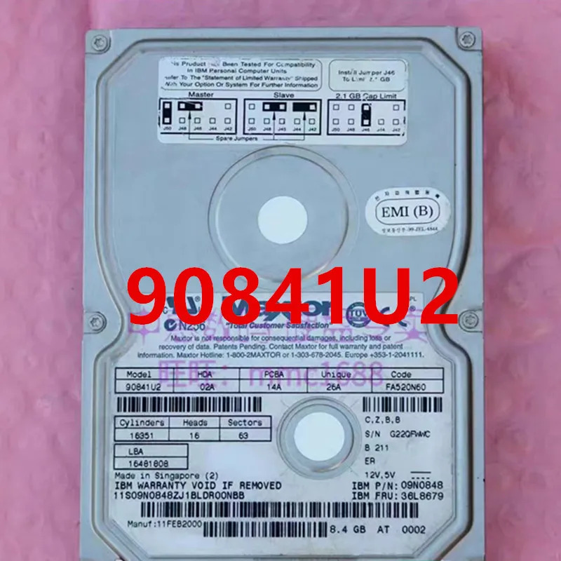 오리지널 리퍼 하드 MOR 1.2G 10.2GB 8.4GB IDE 3.5 인치 5400RPM 2MB 데스크탑 HDD 81280A2 91021U2 90841U2