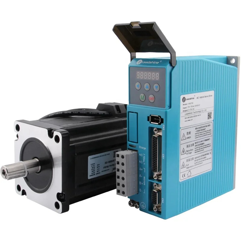 Leadshine Easy 서보 드라이버 HBS758 하이브리드 서보모터 세트 키트 AC 75V 8 NM 입력 86HBM80-1000