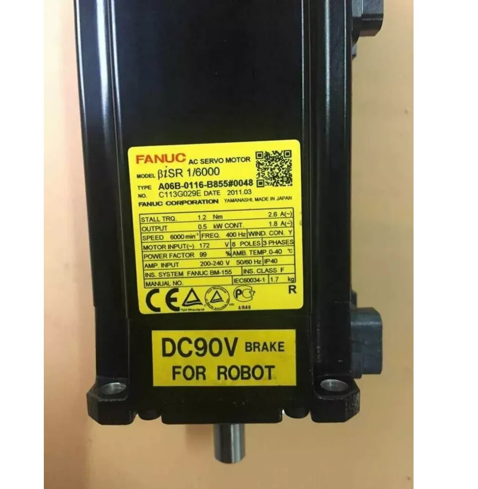 A06B-0116-B855 Fanuc AC 서보모터 12개월 A06B0116B855
