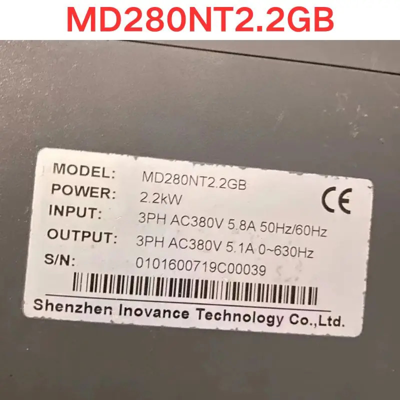 리퍼 Inovance MD280NT2.2GB 주파수 변환기 기능 OK