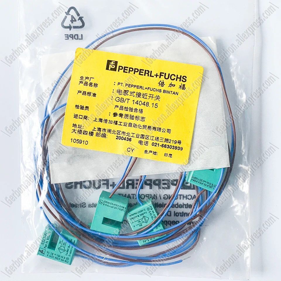 오리지널 P F SJ35-N 유도 슬롯 센서 3.5mm 너비 Pepperl Fuchs 부품 105910 없음