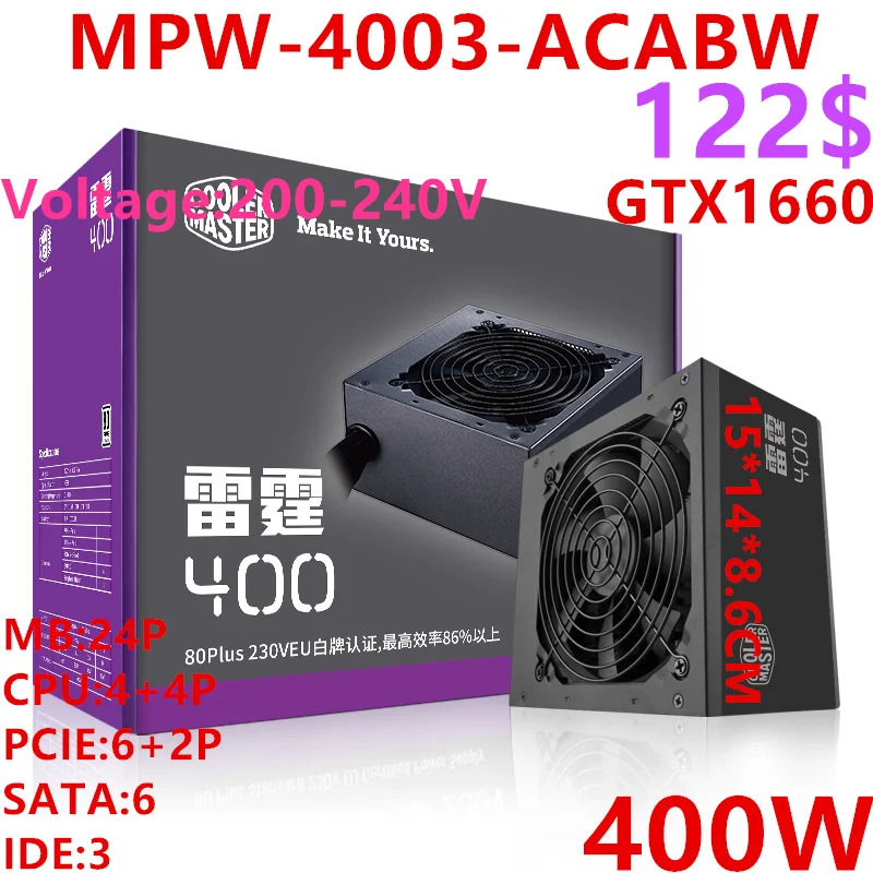 쿨러PSU MPE-4001-ACABW MPE-5001-ACABW MPE-4501-ACABW-CN MPE-4003-ACABW 550W 500W 450W 400W 전원공급장치 신