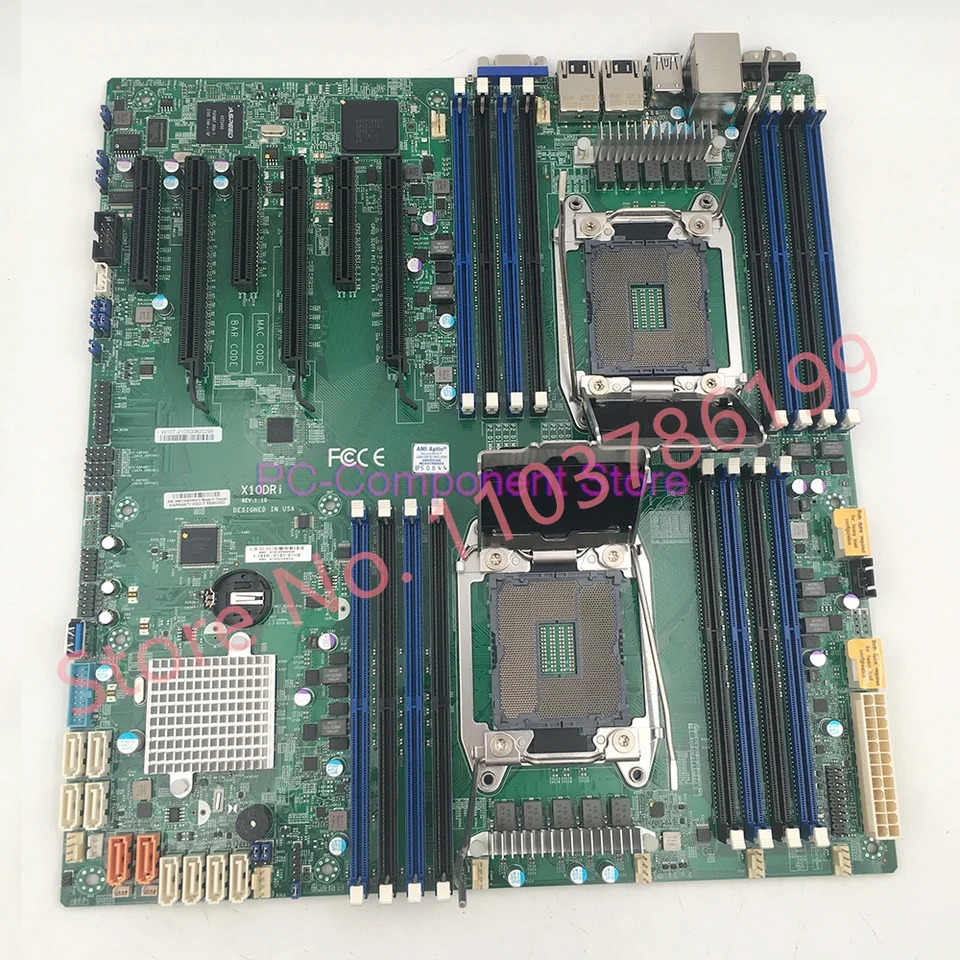 SuperMicro 산업패키지 서버 마더보드 C612 LGA2011 E5-2600 V3 V4 DDR4 X10DRi 신