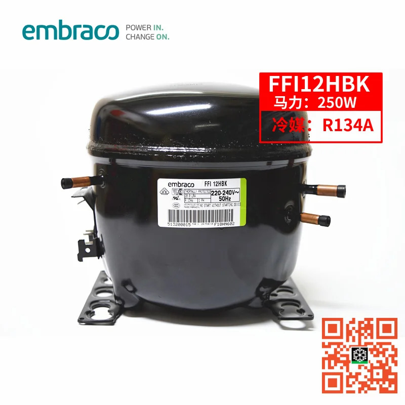 오리지널 Embraco 압축기 R134A FFI12HBK FFI10HAK