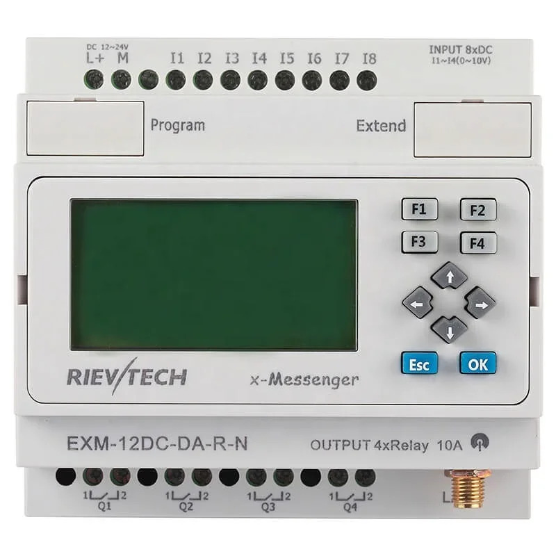 자동화 컨트롤러EXM-12DC-DA-R-N-HMI PLC 프로그래머블 릴레이