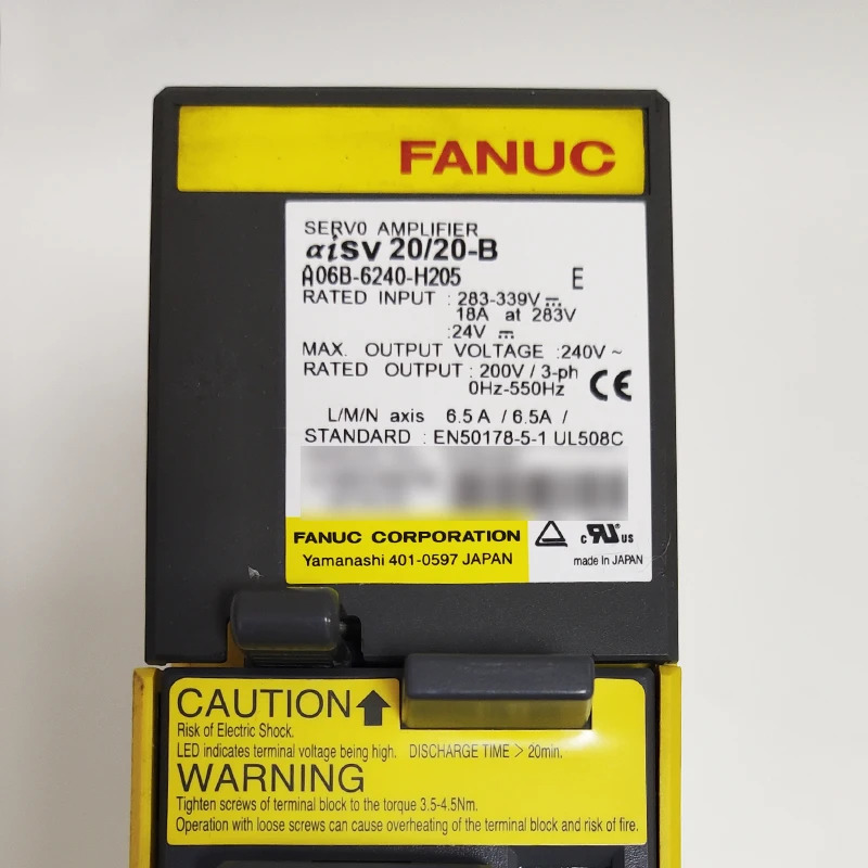FANUC 오리지널 A06B-6240-H203 A06B-6240-H205 서보 드라이버