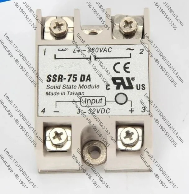 10PCS SSR-75DA FOTEK 75A DC 제어 AC SSR75DA