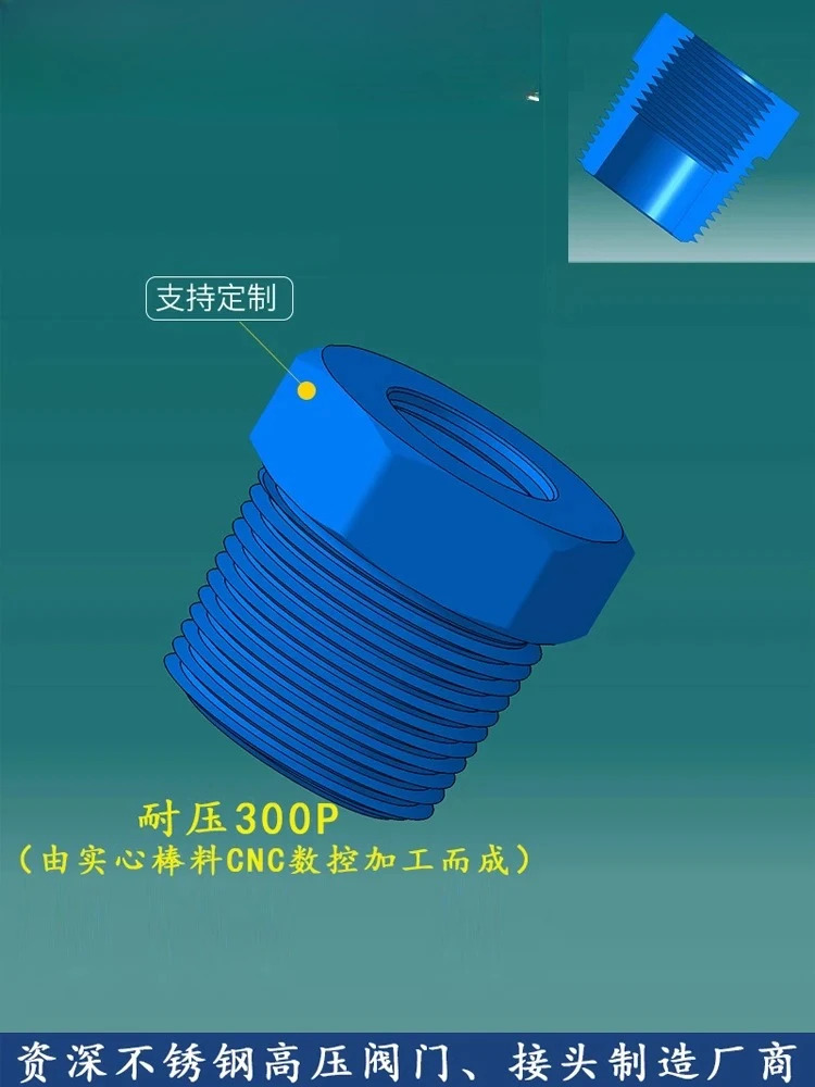 10pcs 304 고압 내부 외부 와이어 직경 변환 조인트 4점 변압기 6점 오일 파이프 부싱