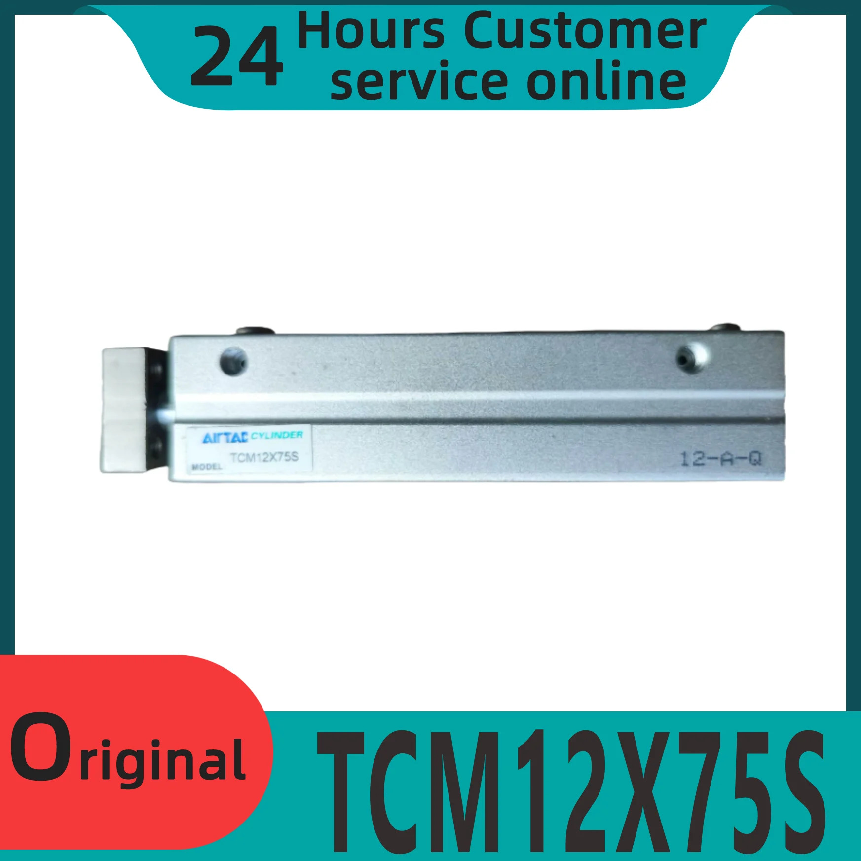 가이드 로드 실린더 오리지널 3축 3 바 TCM12X75S TCM12X100S TCM12X125S TCM12X150S 신