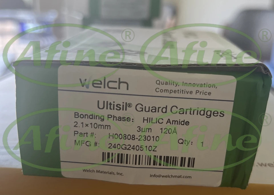 AFINE Welch ULTISIL HILIC DE 카트리지 3 m 120 2.1x10mm H00808-23010 5 4.6x10mm H00808-04025
