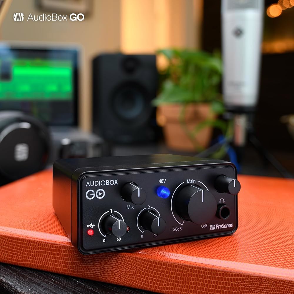 PreSonus 오디오박스 GO | Studio One DAW 녹음 소프트웨어, 음악 튜토리얼, 사운드 및 가상 악기를 사용한 제작을 위한 USB-C 오디오 인터페이스 - 상세 이미지 2