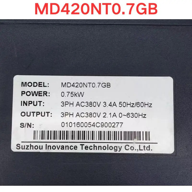 리퍼 Inovance MD420NT0.7GB 주파수 변환기 0.7KW 기능 OK