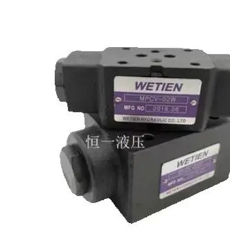 WETIEN 적층형 유압 제어 단방향 밸브 MPCV-02W MPCV-03W MPW-01-2-40 MPW-03-2-20 MPC-02W-05 MPC-03W-05