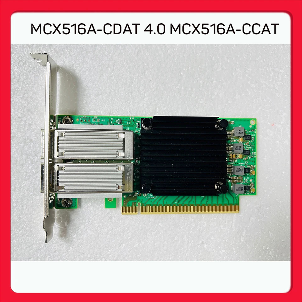 멜라녹스 듀얼 포트 이더넷 카드 CX516A MCX516A-CDAT 4.0 MCX516A-CCAT 100G