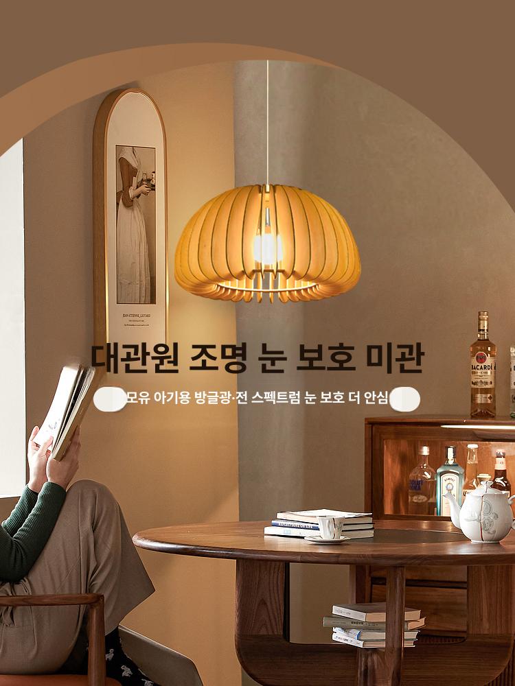 일식 웜 펜던트조명 라이트 천장 램프 색상문의 펜던트등 와이어 빈티지 호박등 모던 - 상세 이미지 2