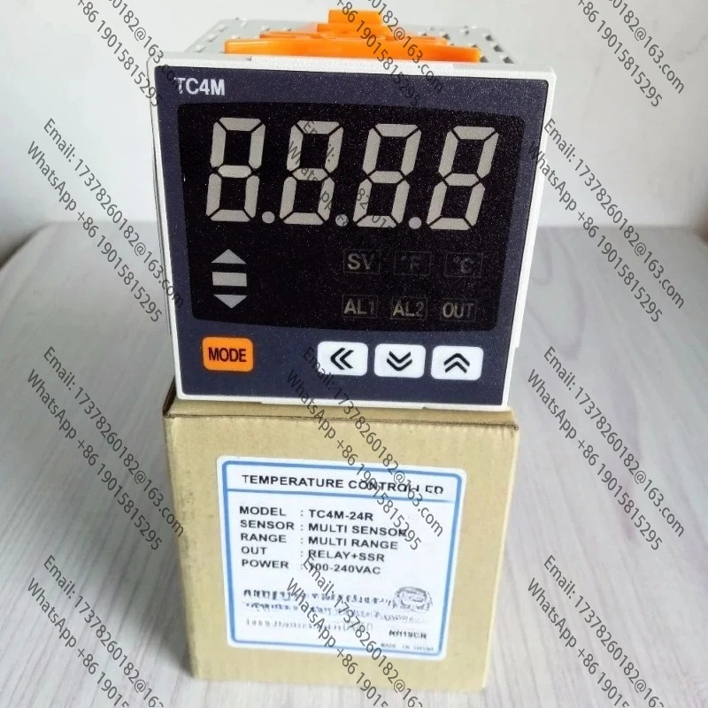 TC4M-24R 온도 컨트롤러 W72 x H72 단일 디스플레이 4 자리 PID 제어 릴레이 SSR 출력 원본