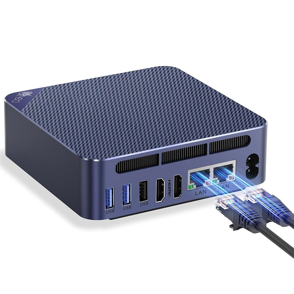 EQ14 인텔 트윈 레이크 N150(최대 3.6GHz) 듀얼 HDMI 컴퓨터, 디스플레이, 500GB 서버/네트워크 미니 BT5.2, 4K@60Hz 16GB SSD 홈 방화벽 LA - 상품 이미지