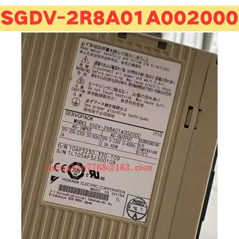 리퍼 서보 드라이브 SGDV-2R8A01A002000 정상 기능 완료 SGDV 2R8A01A002000