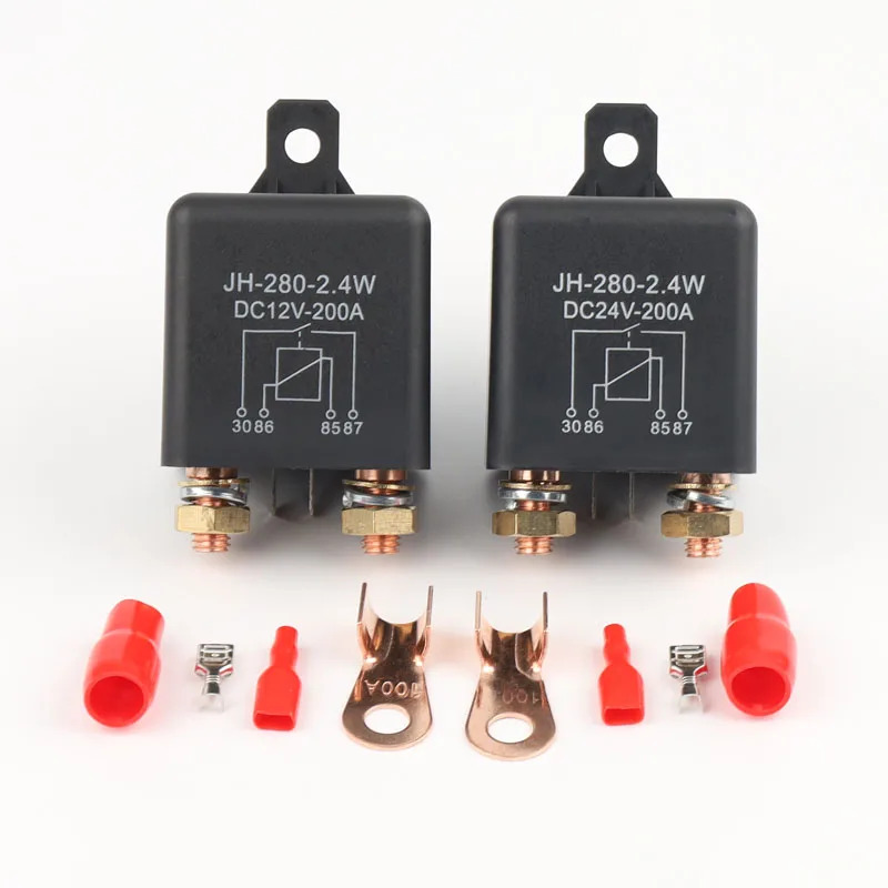 200A DC 시작 릴레이 고전류 수정 자동차 주 전원 스위치 12V/24V48v relay.1PCS