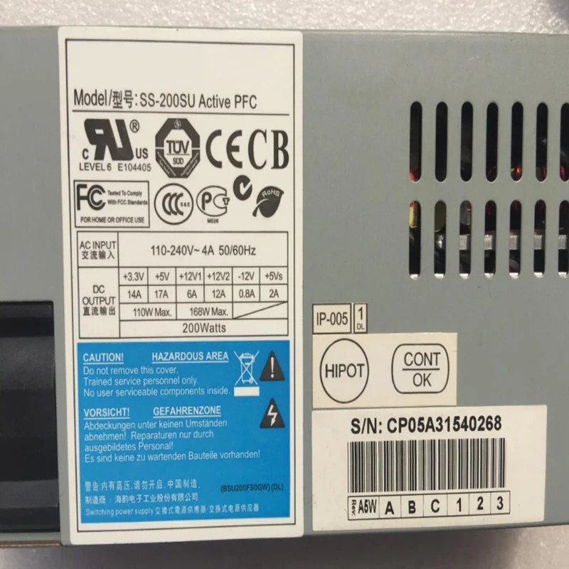 Seasonic 80plus 브론즈오리지널 PSU 소형 1U 200W 전원공급장치 SS-200SU 거신
