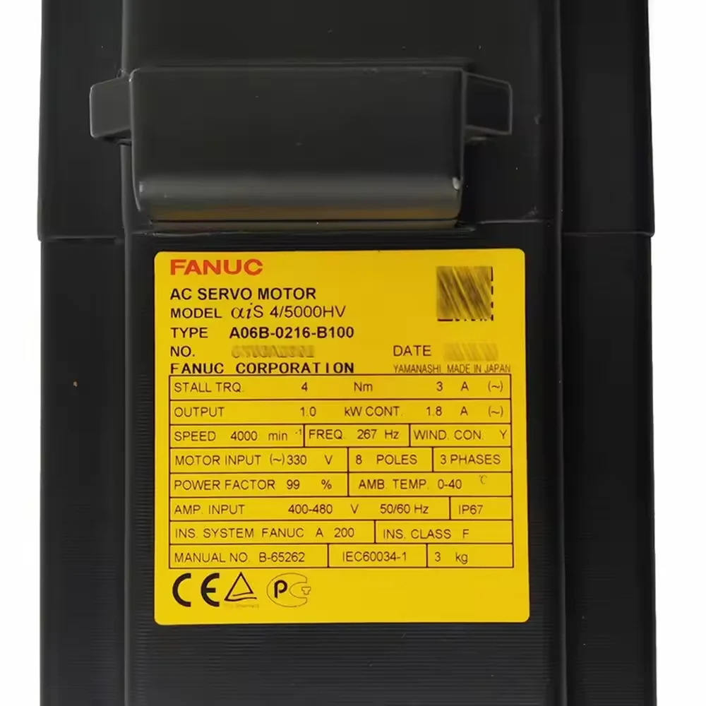 A06B-0216-B100 Fanuc AC 서보모터 CNC 제어 리퍼 완료 A06B 0216 B100