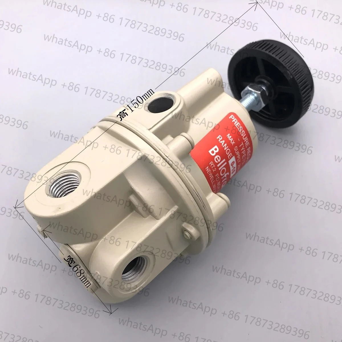 960-130-000 고유량 압력 조절기 T70 0-10PSI 1/4NPT