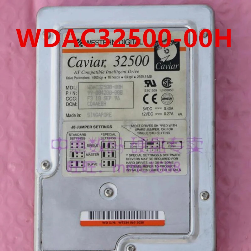 오리지널 리퍼 하드 WD 2.5GB IDE 3.5 인치 5400RPM 2MB 데스크탑 HDD Ciar 32500 WDAC32500-00H 60-600621-004