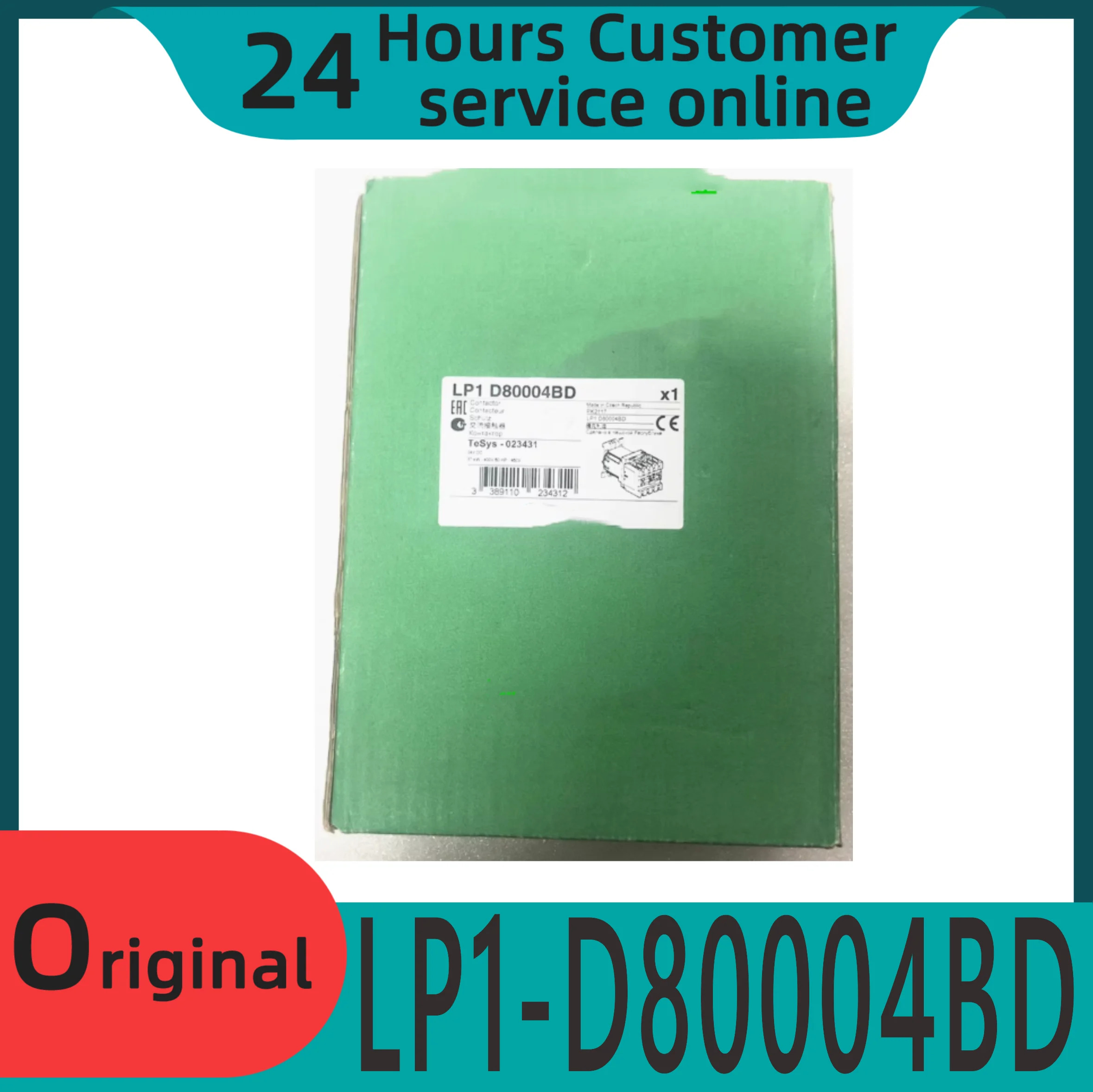오리지널 4극 접촉기 LP1-D80004BD LP1D80004BD DC24V