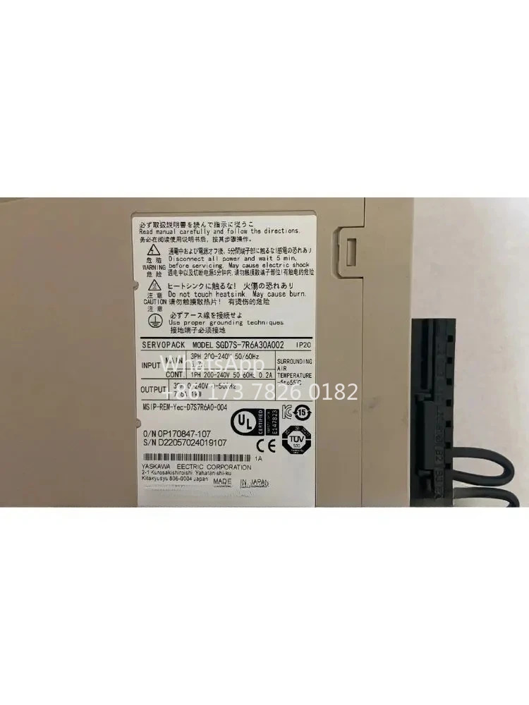 SGD7S-7R6A30A002 리퍼 서보 드라이브 1kW 기능 OK