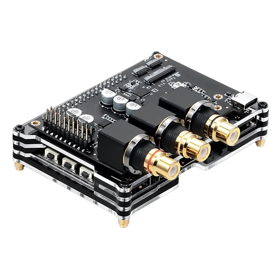 Khadas 톤 보드 USB DAC 고해상도 오디오 개발보드 XMOS XU208-128-QF48 ES9038Q2M