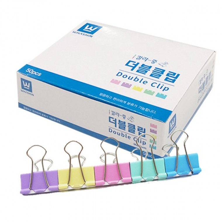 도모아 화신 더블클립 크립 집게 중 (50개입) - 상품 이미지