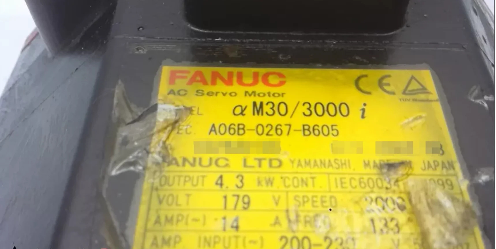 A06B-0267-B605 Fanuc 서보모터 Ok A06B 0267 B605 리퍼 완료