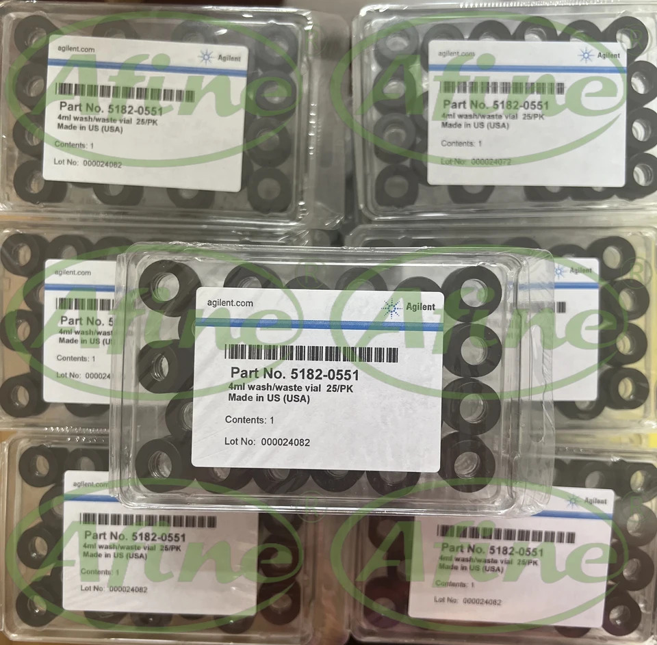 AFINE Agilent 5182-0551 필 마킹 캡 스크류 바이알 셉타 없음 4 mL 1m 25/pk