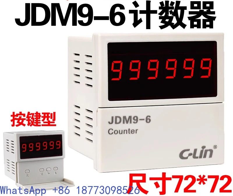 JDM9-6 AC220V AC380V DC24V 카운터 6자리 정전 메모리 T 시스템.1PCS