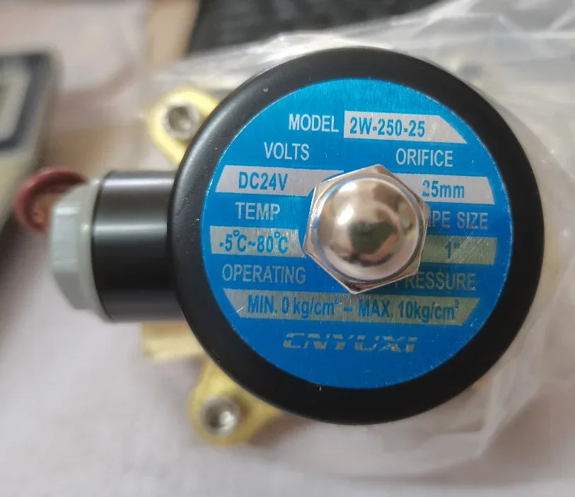 2W-250-25 1인치 솔레노이드 밸브 배수 2W-320-32 구리선 링 고무 다이어프램 220V 24V