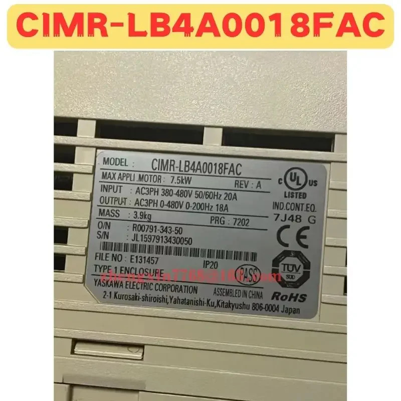 리퍼 주파수 변환기 CIMR-LB4A0018FAC CIMR LB4A0018FAC 정상 기능 완료