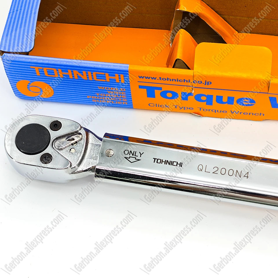 TOHNICHI QL200N4 래칫 헤드 타입 조절식 토크 렌치 40-200N.m 2N.m 1/2 인치 스퀘어 드라이브 신