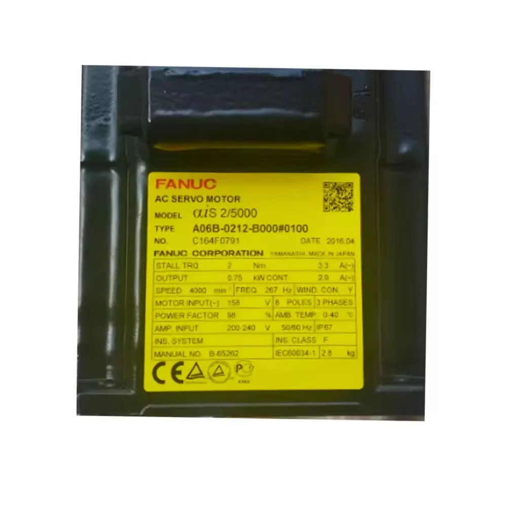 A06B-0212-B000 Fanuc AC 서보모터 12개월 A06B0212B000