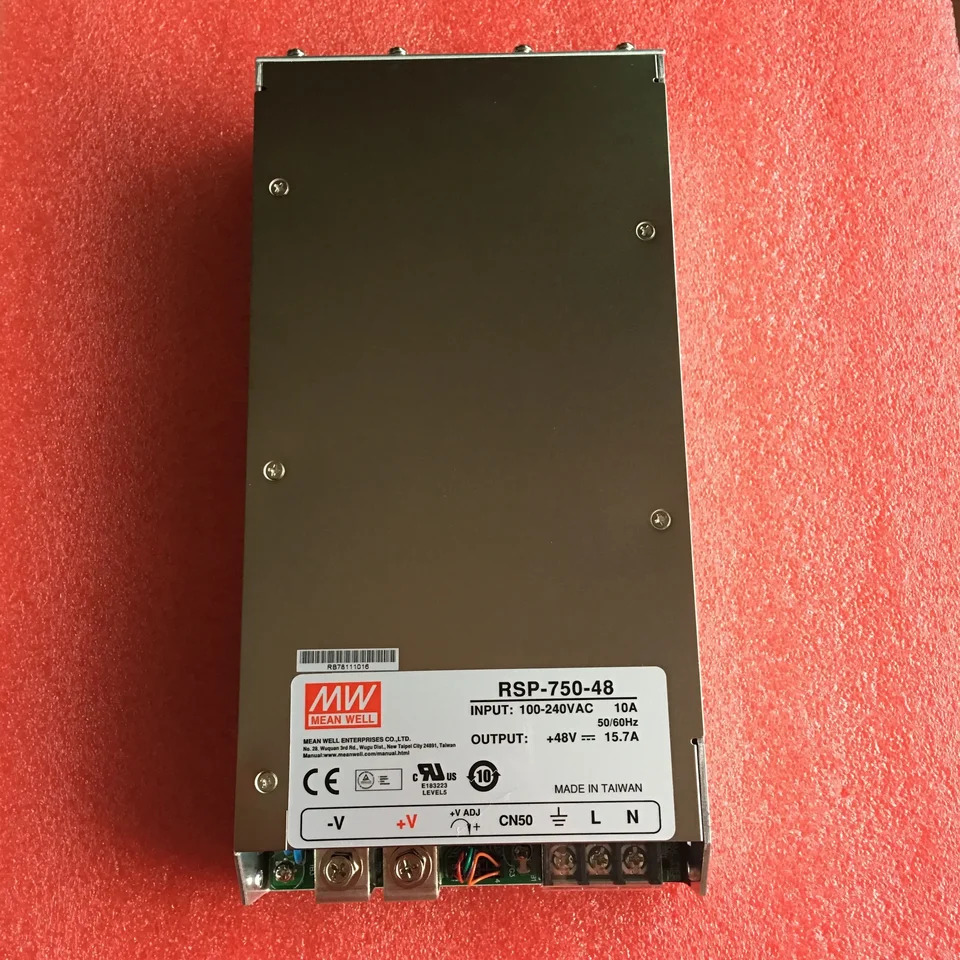 대만 Mingwei 초박형 조절식 전원공급장치 RSP-750-24 750W 24V 31.3A 신