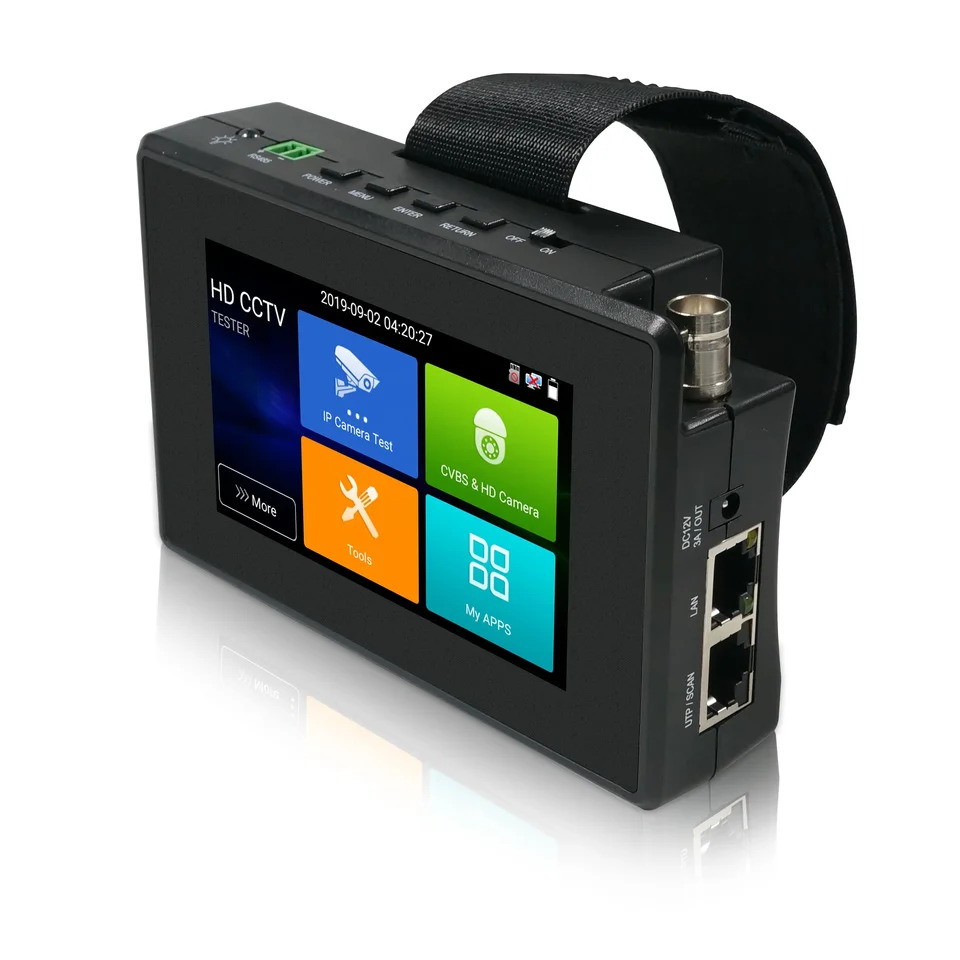 손목 IPS 터치 스크린 4K H.265 2MP 5MP 8MP AHD CVI TVI IP 네트워크 카메라 테스터 모니터 4 인치