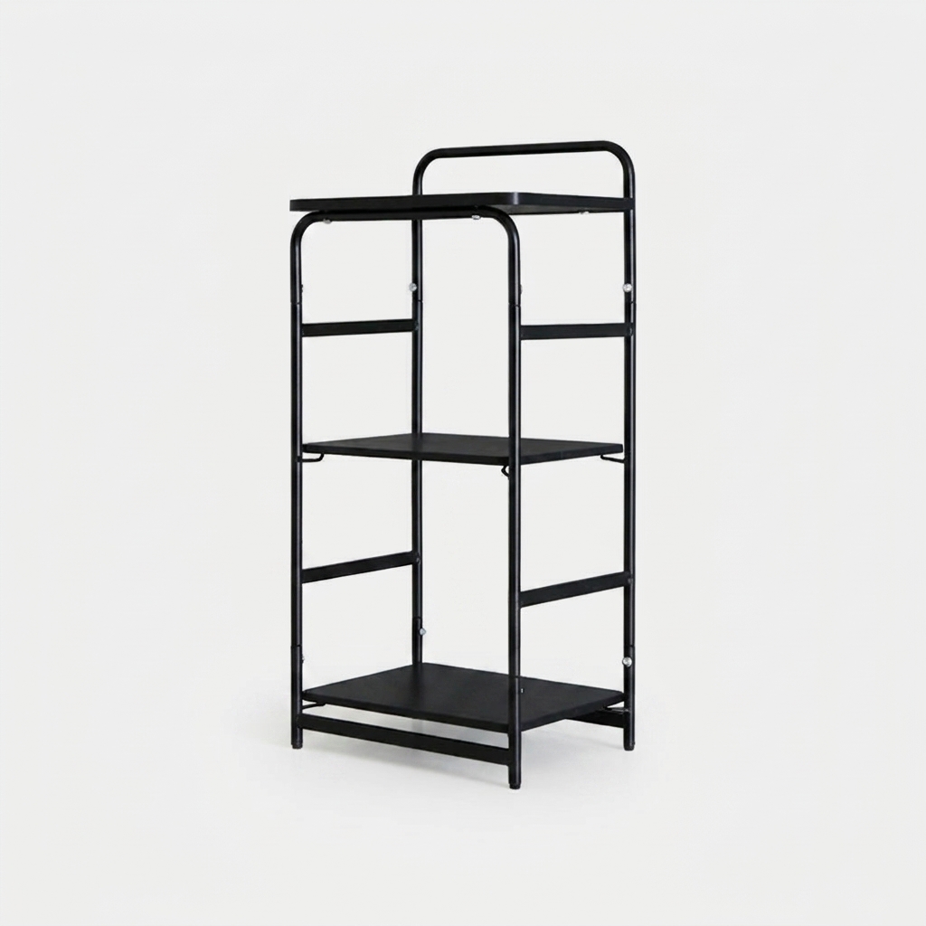 OLLSON 선반 395mmx285mmx880mm, 3단, 올블랙 9672.2822 이미지 2