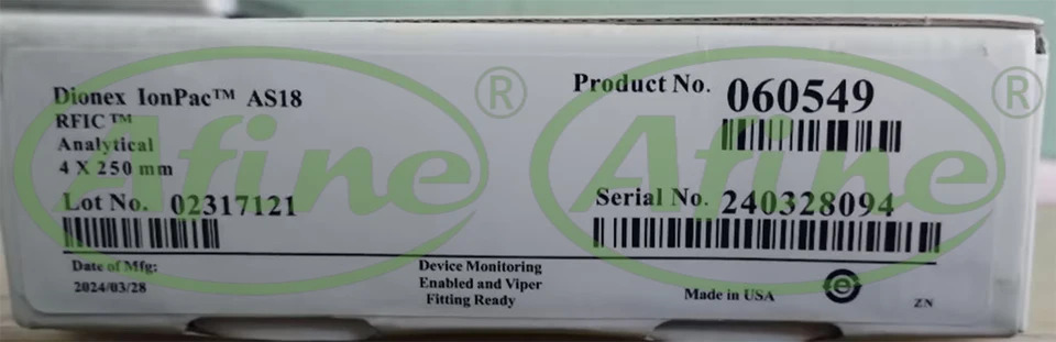 AFINE Dionex 060549 IonPac AS18 hp호환LC 럼 250x4mm