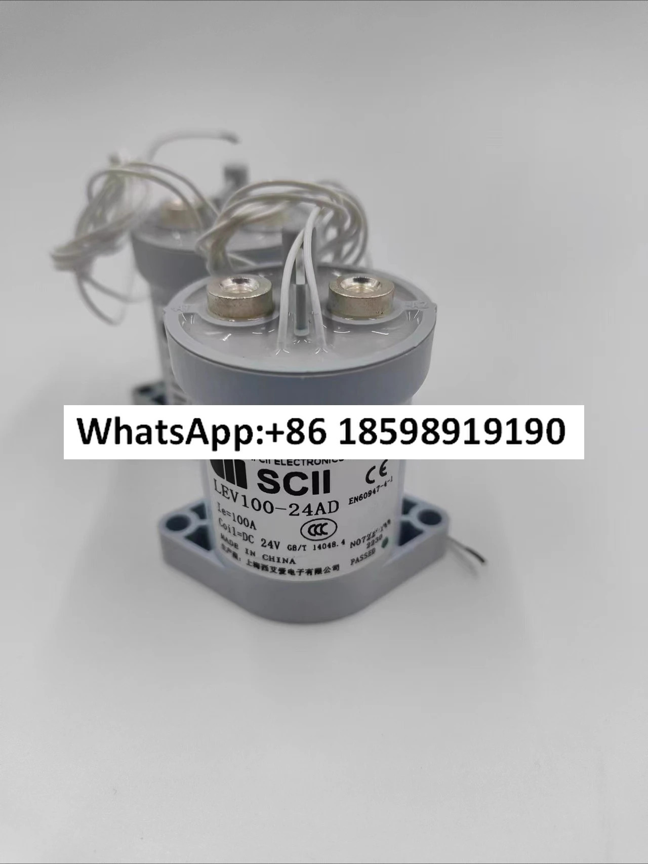 DC 접촉기 LED V100 24AD 코일 24VDC 에너지 릴레이