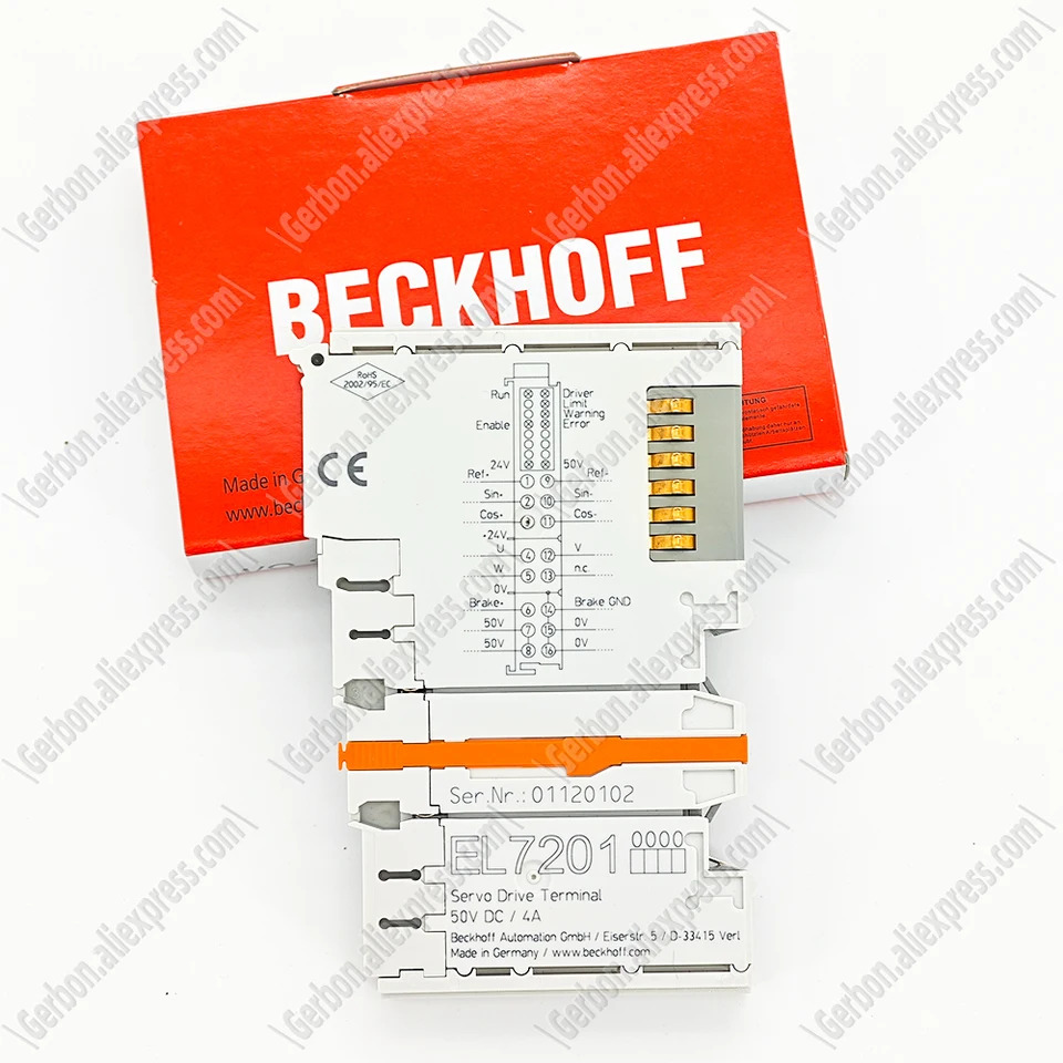 Beckhoff EL7201 이더캣 터미널 1 채널 모션 인터페이스 서보모터 48 V DC 2.8 A 리졸버 신